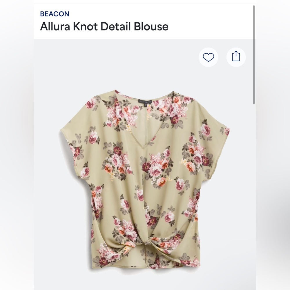 Stitch Fix Beacon Allura Knot Detail Blouse